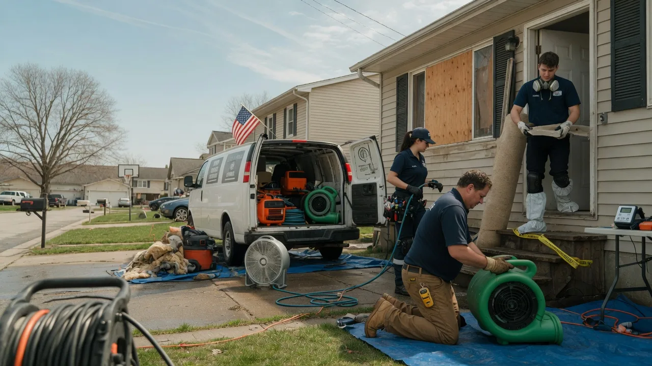 Water Damage Restoration in Fisher, IL near me